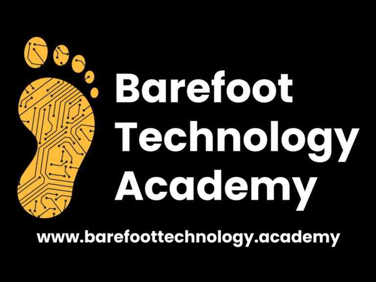 barefoot text logo with link black background 768x576