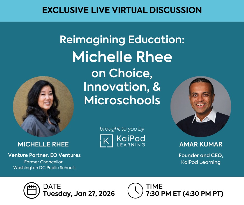 Exclusive Live Discussion with Michelle Rhee