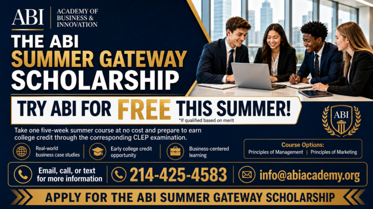 Summer Gateway Scholarship Flyer  768x432