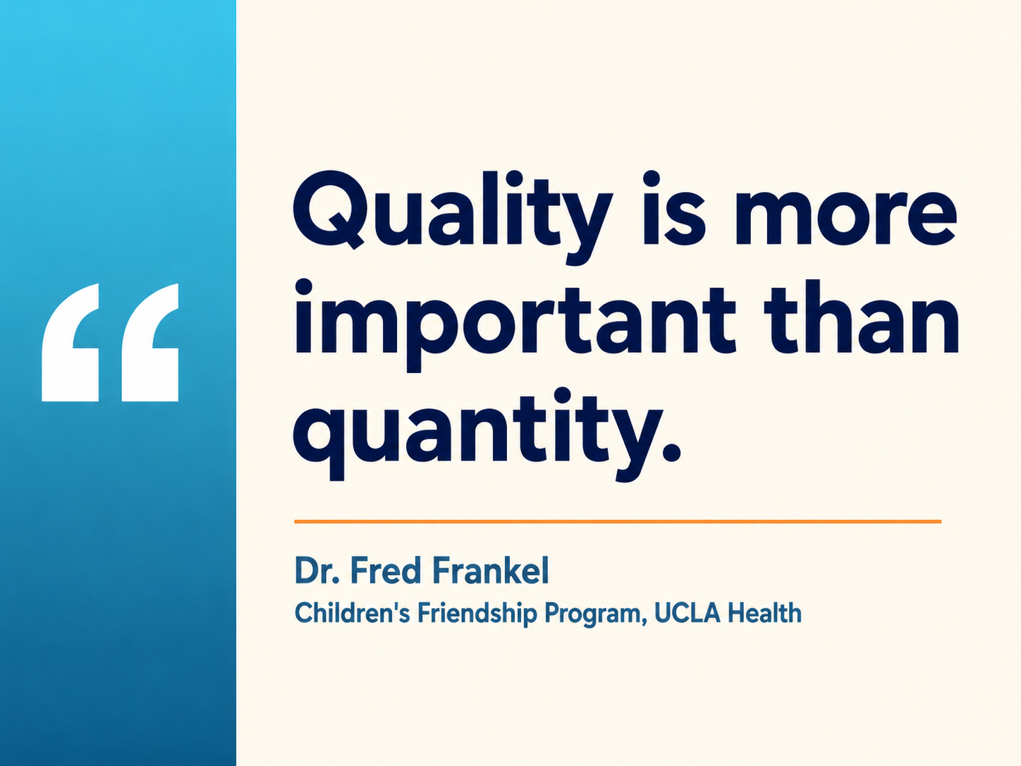 Quality over quantity quote design